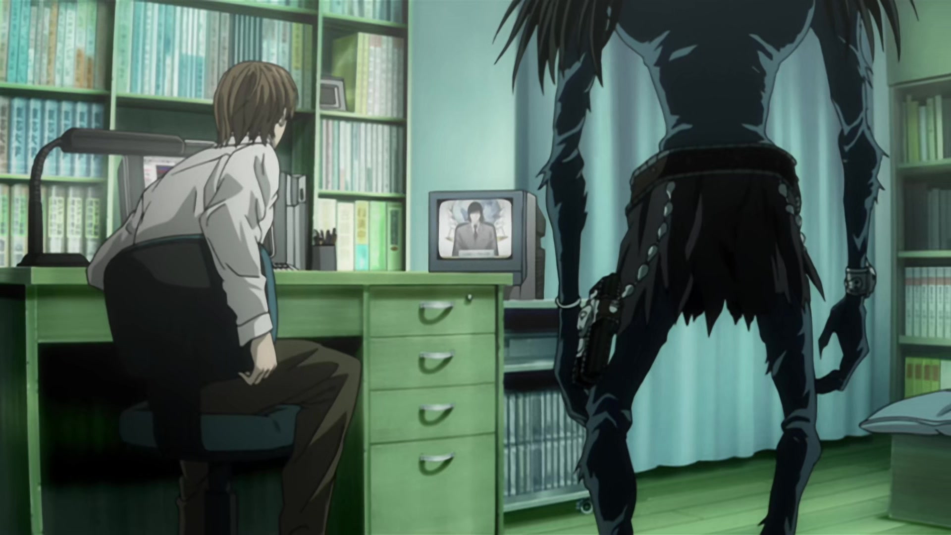 Death Note Ep 2: Confrontation @ 15:50