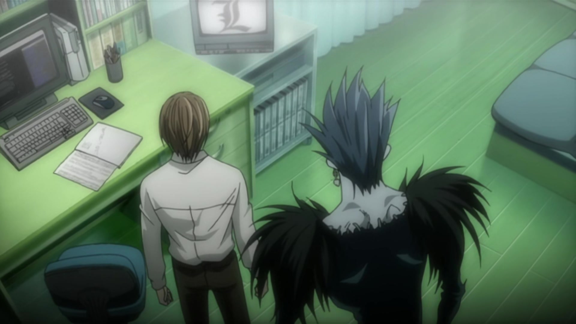Death Note Ep 2: Confrontation @ 18:03