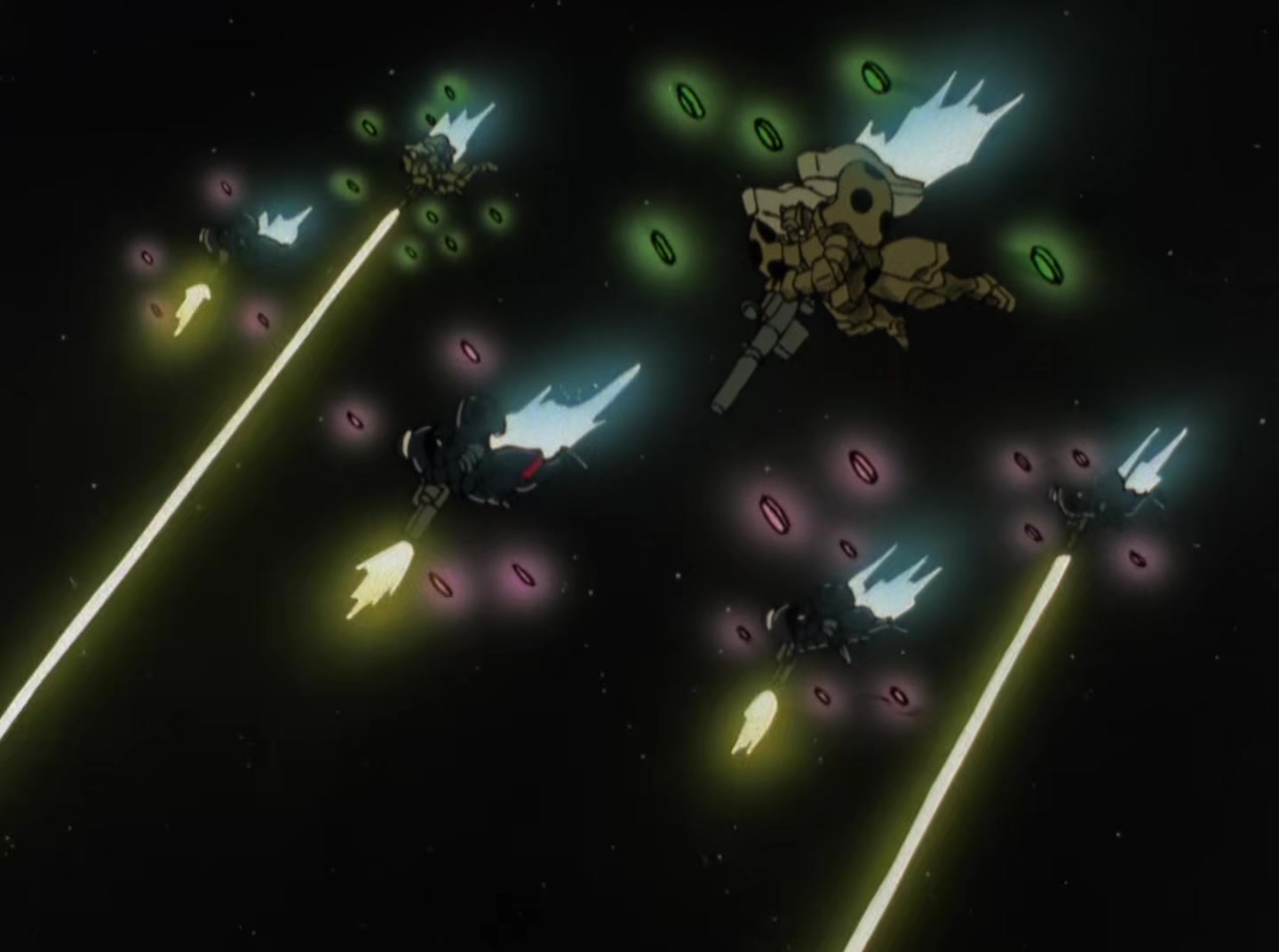 Mobile Suit Gundam Wing Ep 41: Crossfire at Barge @ 03:53