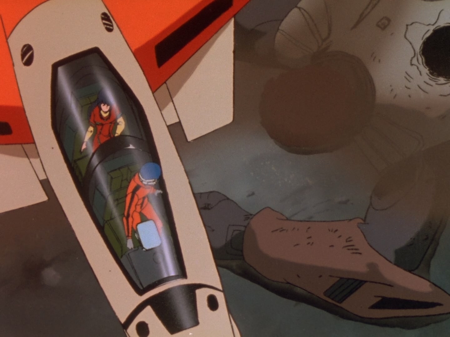 Super Dimension Fortress Macross Ep 3: Space Fold @ 03:58