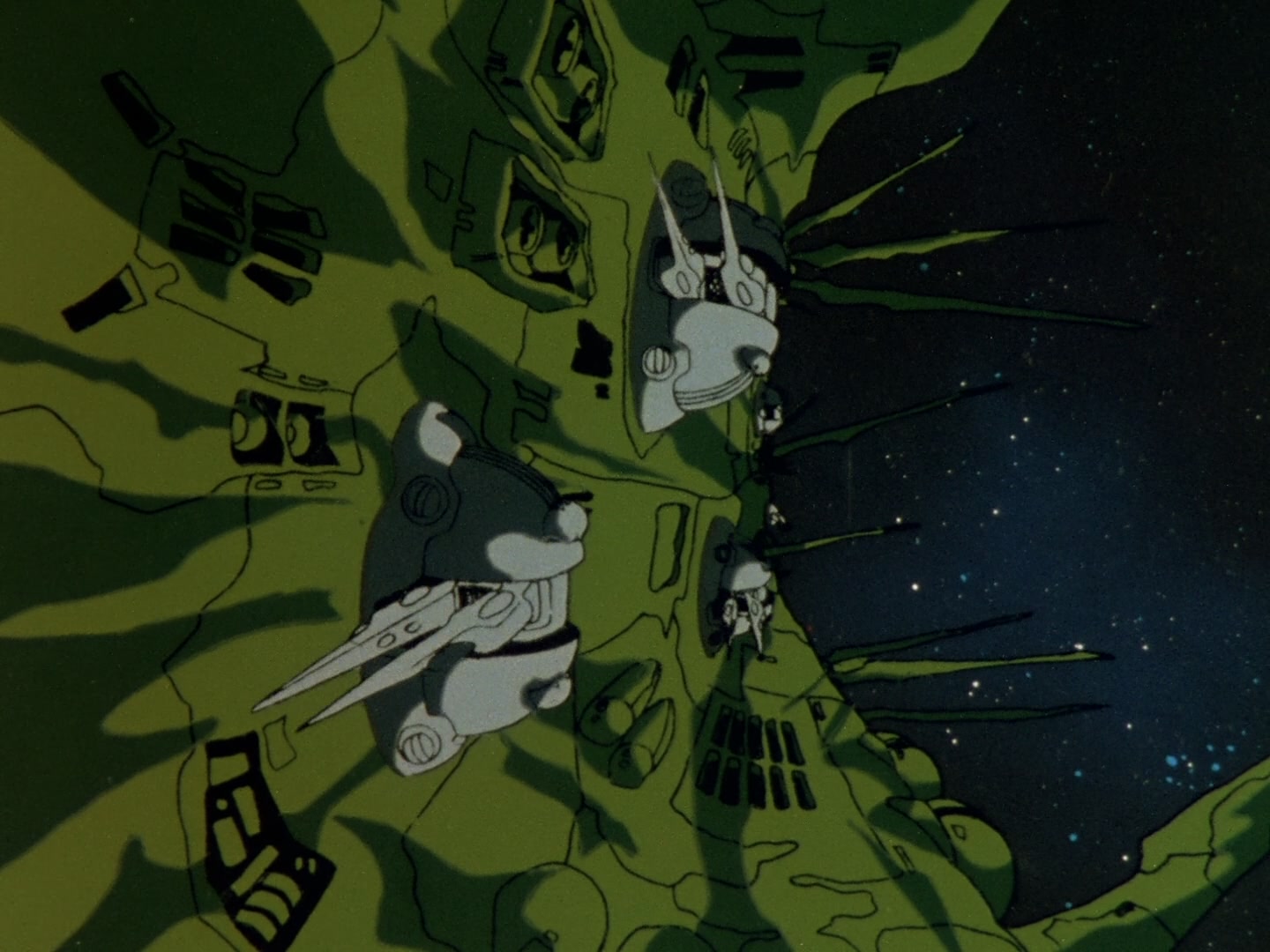 Super Dimension Fortress Macross Ep 3: Space Fold @ 12:39